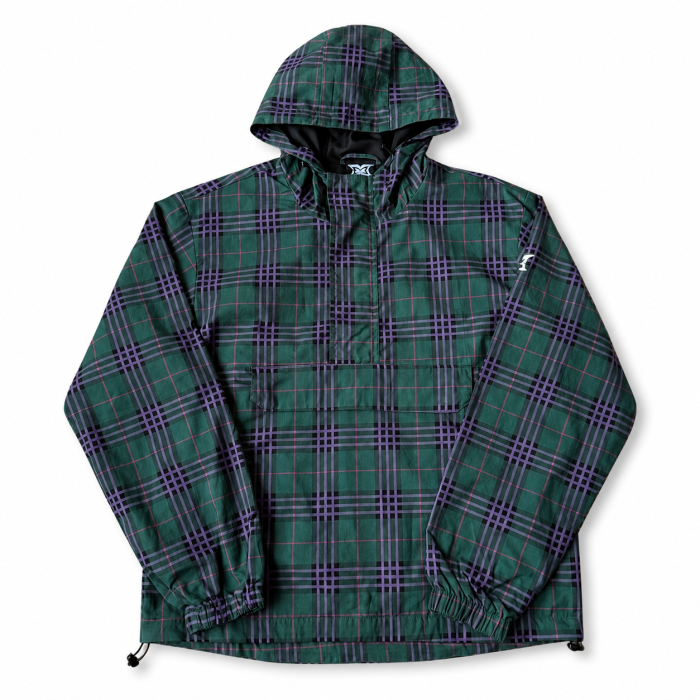Mertra Tartan Jacket - Green & Purple