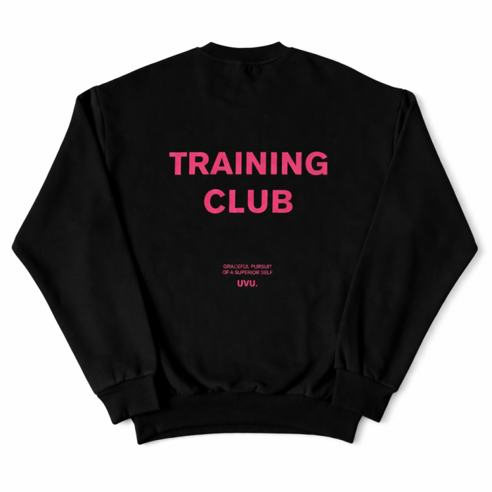 UVU Training Club Sweatshirt - Black & Pink