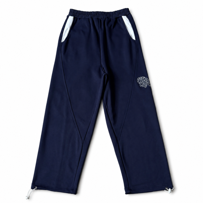 Mertra Bigstep Joggers / Tracksuit Bottoms - Navy & White