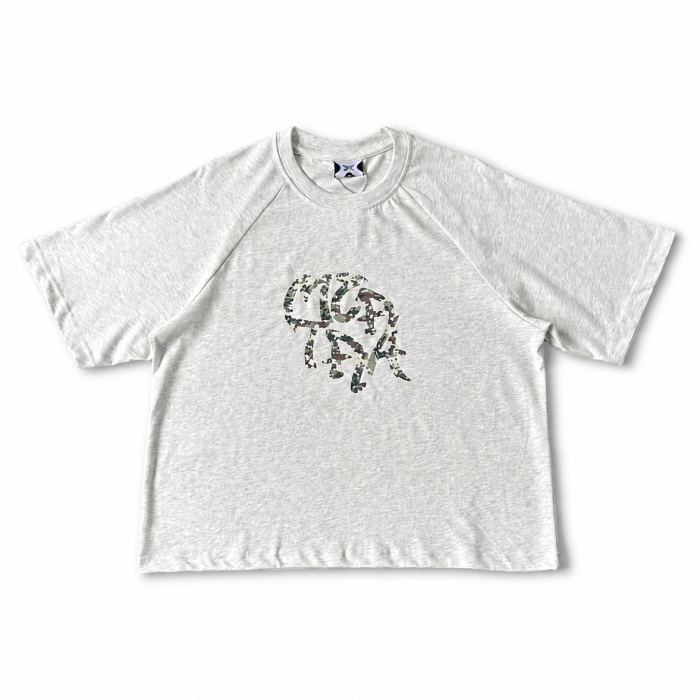 Mertra Glitch Camo T-Shirt - Grey