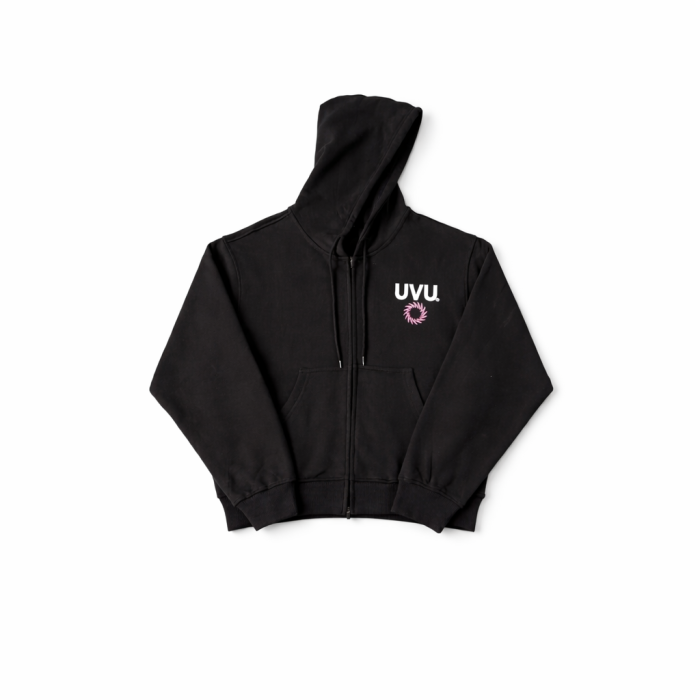 UVU Insignia Zip-up Hoodie - Black
