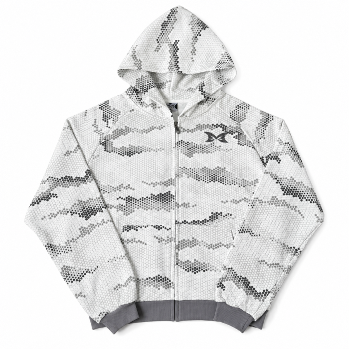 Mertra Snake Skin Hoodie - Grey