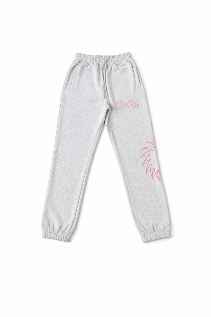 UVU Insignia Joggers - Grey & Pink