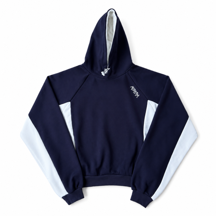 Mertra Hoodie - Navy & White