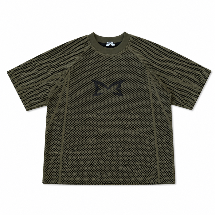 Mertra Layered Mesh Jersey - Green