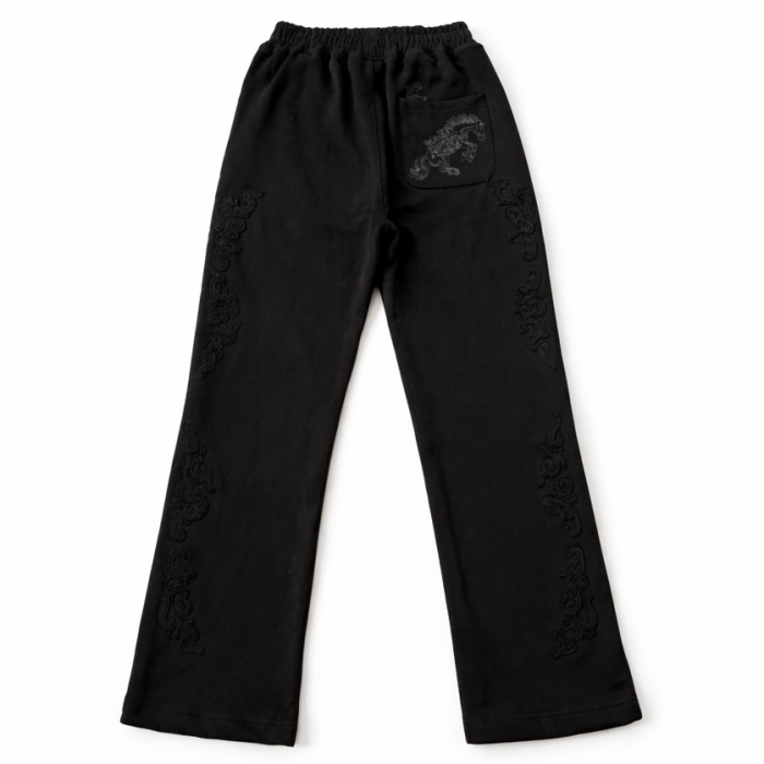 Derschutze Western Tracksuit Bottoms / Joggers - Black