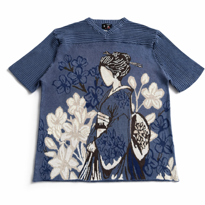 Derschutze Yakuza V2 Knitted Jersey - Blue
