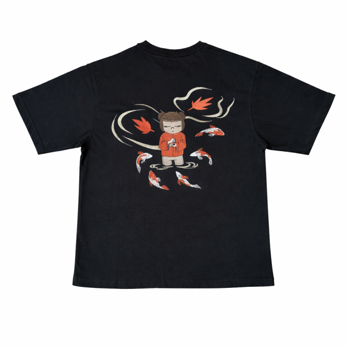 Derschutze Koi Fish T-Shirt - Black