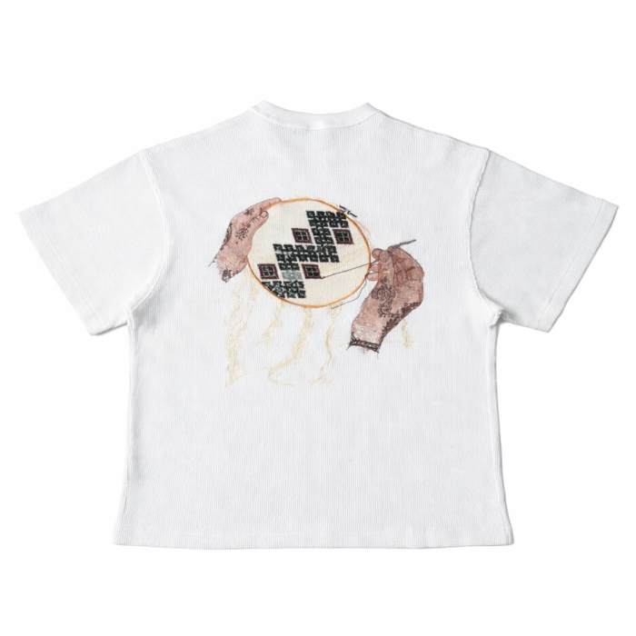 Derschutze Yasmin V4 Waffle T-Shirt - White