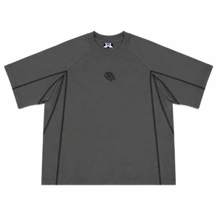 Mertra Cross Point T-Shirt - Dark Grey