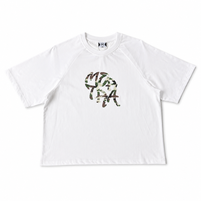 Mertra Camo T-Shirt - White & Green