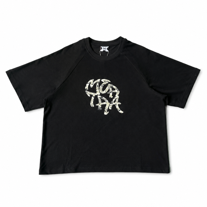Mertra Camo Glitch T-Shirt - Black