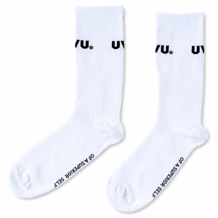 UVU Running Socks - White